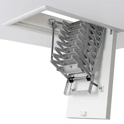 Sogem Escalier Escamotable<Echelle coupe feu trappe 70x120cm - Hauteur sous plafond 3.78 à 4.22m - VARIO60-70130-422