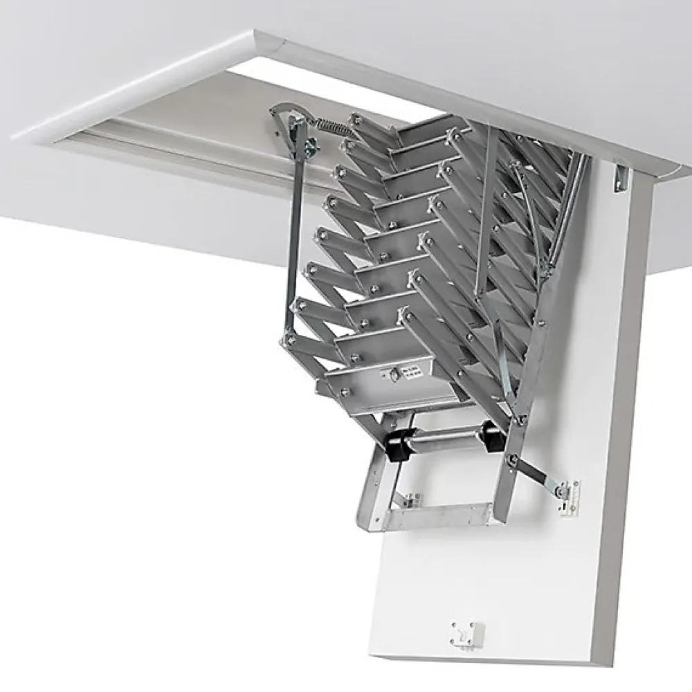 Sogem Escalier Escamotable<Echelle coupe feu trappe 70x120cm - Hauteur sous plafond 3.78 à 4.22m - VARIO60-70130-422