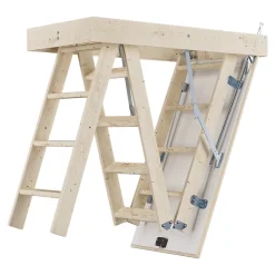 Escalier Escamotable<Echelle de grenier escamotable manuelle 57,6 x 117,5 bois