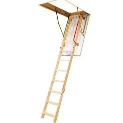 Matisere Escalier Escamotable<Echelle escamotable bois - Trémie de 60 x 100cm - Hauteur de 2.50 à 2.80m - LWK60100-2