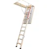 Matisere Echelle escamotable bois - Trémie de 70 x 140cm - Hauteur de 2.32 à 2.80m - LWZ70140-2- Escalier Escamotable