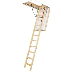 Matisere Escalier Escamotable<Echelle escamotable bois - Trémie de 60 x 100cm - Hauteur de 2.53 à 2.80m - LWT60100-2
