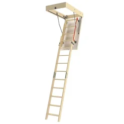 Matisere Escalier Escamotable<Echelle escamotable bois - Trémie de 70 x 140cm - Hauteur de 2.00 à 3.05m - LDK70140/305