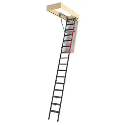 Matisere Echelle Escamotable Métal - Trappe 70x144cm - Hauteur 3.00 à 3.66m - LMP70144-3- Escalier Escamotable