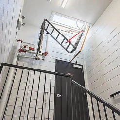 Matisere Echelle Escamotable Métal - Trappe 70x144cm - Hauteur 3.00 à 3.66m - LMP70144-3- Escalier Escamotable