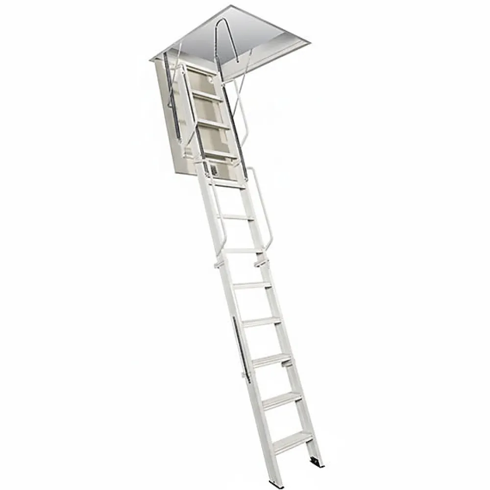 Matisere Escalier Escamotable<Echelle Escamotable Métal - Trappe 90x130cm - Hauteur 3.70 à 3.80m - ACI-QUA380/130-90