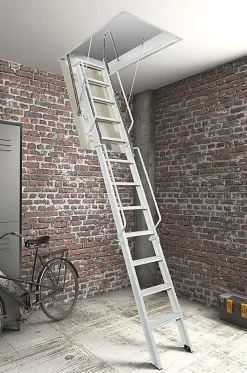 Matisere Escalier Escamotable<Echelle Escamotable Métal - Trappe 80x190cm - Hauteur 4.76 à 4.85m - ACITRE/190-80-485