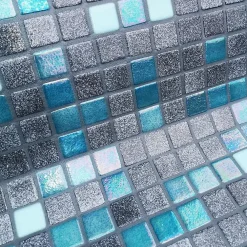 Concept Mosaïque Emaux de Verre LUMINESCENT Reviglass Tabit- Mosaïque Pour Douche|Mosaïque Pour Wc