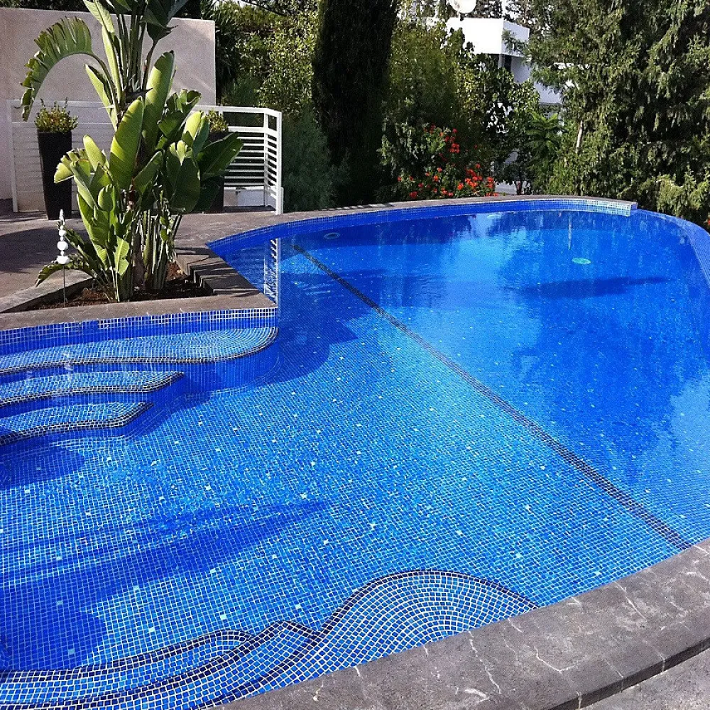 Concept Mosaïque Mosaïque Pour Pièce À Vivre|Mosaïque Pour Wc<Emaux de Verre REVIGLASS PS 53 Bleu