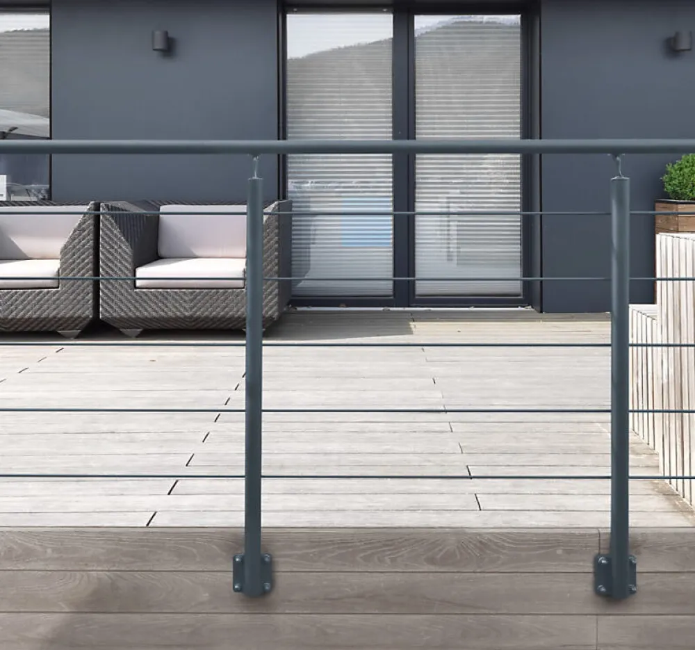 Kordo Accessoire D'Escalier<Embout de main courante gris anthracite, Opalu