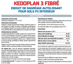 Semin Enduit de Ragréage Autolissant Kedoplan Fibré , Sol Intérieur, sac de 25 kg (lot de 2)- Ragréage Et Primaire Pour Carrelage