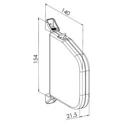 Slid’Up By Mantion Volet Roulant<Enrouleur de sangle arrondi pour volet roulant avec sangle de 5,5 m - blanc
