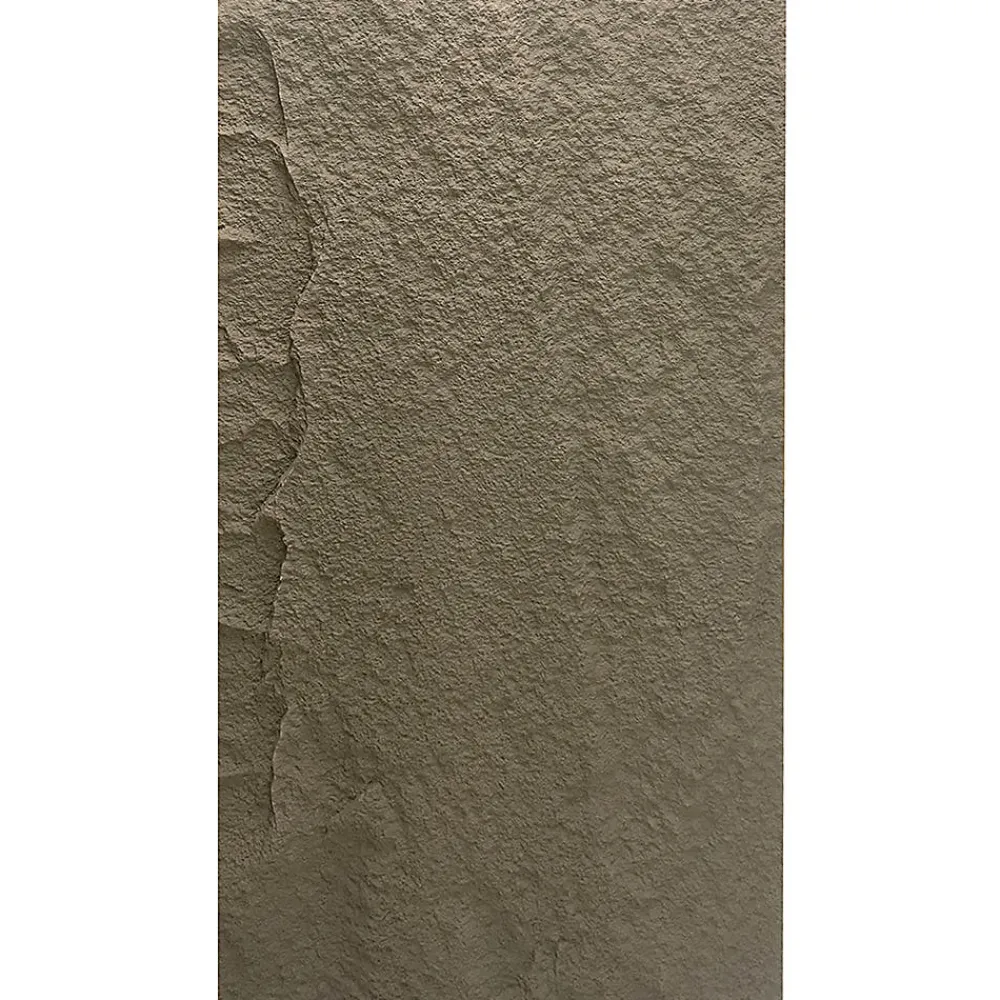 Divina Home Panneau Mural Décoratif<Ensemble de 10 panneaux décoratifs effet pierre 3D, revêtement mural PU 7,2 m², 120x60x3 cm, Gris Volcan