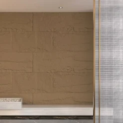 Divina Home Panneau Mural Décoratif<Ensemble de 10 panneaux décoratifs effet pierre 3D, revêtement mural PU 7,2 m² (120x60x3 cm), Tufo