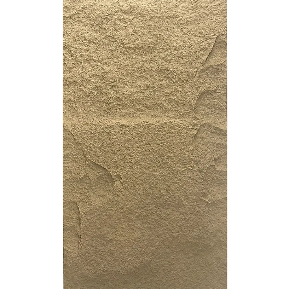 Divina Home Ensemble de 10 panneaux décoratifs effet pierre 3D, revêtement mural PU 7,2 m², dimensions 120x60x3 cm, Tufo- Panneau Mural Décoratif