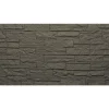 Divina Home Ensemble de 12 panneaux décoratifs effet brique et pierre 3D, revêtement mural PU 8,6 m², 120x60x2,5 cm, gris ardoise- Panneau Mural Décoratif