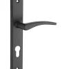 Thirard Poignée De Porte<Ensemble de poignées pour porte d'entrée Vesta trou de cylindre, carré 7mm, entr'axes 195mm, noir -