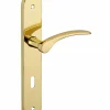 Thirard Poignée De Porte<Ensemble de poignées pour porte de chambre Dionysos trou de clé, carré 7mm, entr'axes 195mm, laitonné -
