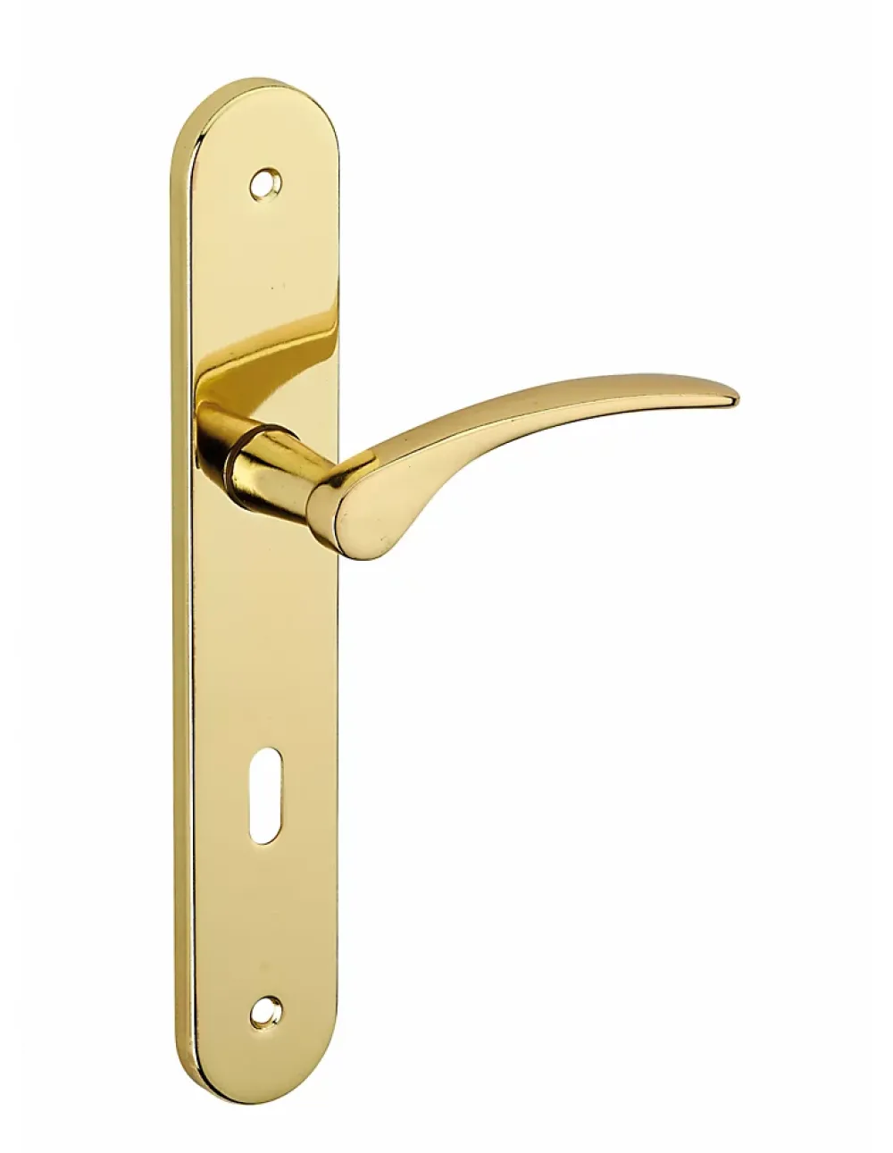 Thirard Poignée De Porte<Ensemble de poignées pour porte de chambre Dionysos trou de clé, carré 7mm, entr'axes 195mm, laitonné -