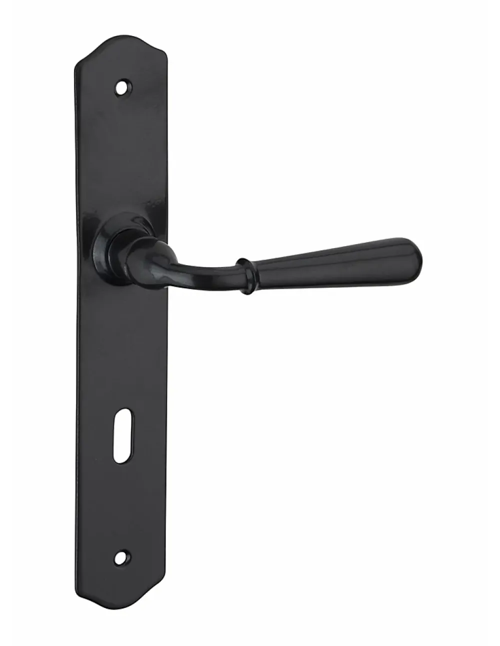 Thirard Ensemble de poignées pour porte de chambre Charon trou de clé, carré 7mm, entr'axes 195mm, acier patiné -- Poignée De Porte