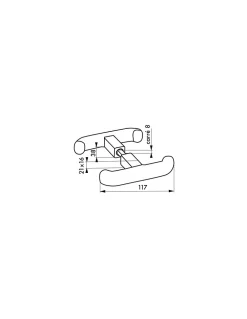 Thirard Accessoire Pour Porte De Garage<Ensemble de poignées pour porte de garage, carré 8mm, noir -