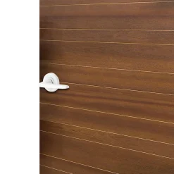 Ensemble poignée sur rosace rond à pousser Colan aluminium blanc Ø52mm- Poignée De Porte