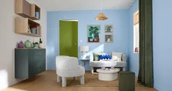 GoodHome Ensemble poignée sur rosace rond à visser Minzh effet nickel satin gris Ø50mm- Poignée De Porte