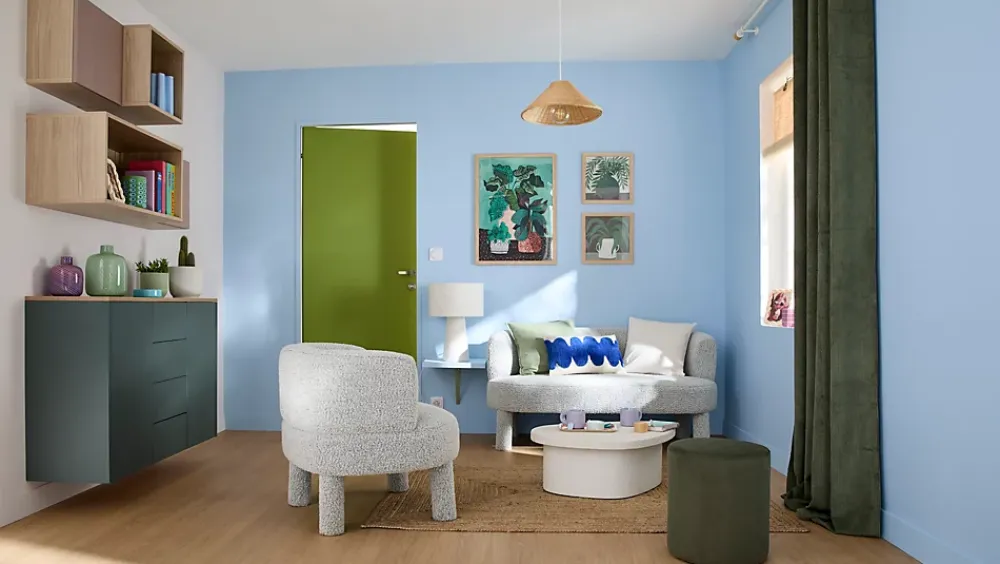 GoodHome Ensemble poignée sur rosace rond à visser Minzh effet nickel satin gris Ø50mm- Poignée De Porte