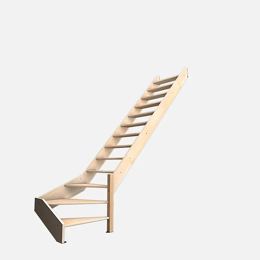 Kordo Escalier Quart Tournant<Escalier bois hêtre quart-tournant droit, Nostra