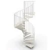Matisere Escalier Colimaçon<Escalier colimaçon 12 marches - Haut. à franchir 2.46 à 2.88m - Diam. 120cm - Trémie ronde - Struct. blanche / marches blanchi -
