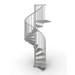 Matisere Escalier Colimaçon<Escalier colimaçon métal 16 marches - Hauteur à franchir 3.36 à 3.68m - Diamètre 120cm - Gris - GAMIA120/GG-16
