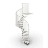 Matisere Escalier colimaçon métal 13 marches - Hauteur à franchir 2.73 à 2.99m - Diamètre 120cm - Blanc - GAMIA120/BB-13- Escalier Colimaçon