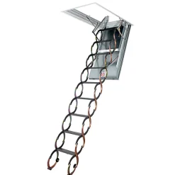 Matisere Escalier coupe feu 60min - Hauteur sous plafond 3.00m - Trémie 70x120cm - LSF70120-300- Escalier Escamotable