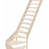 Woodup Escalier Quart Tournant<Escalier de Meunier en Kit AZET en Sapin Quart tournant compact
