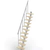 Matisere Escalier Droit<Escalier droit 10 marches - Hauteur à franchir de 2.20 à 2.60m - Largeur 60cm - Couleur bois et blanc - SMALL60/I-SGNAT-10