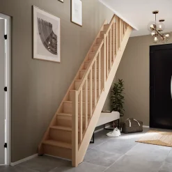 Fortia Escalier Droit<Escalier droit avec contremarche hêtre coloris naturel 13 marches Siderno
