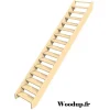 Woodup Escalier Droit Hêtre LC Ou Sapin Chevalard 280 Cm Sans Contremarche Sapin H Sol Sol 280 Cm- Escalier Droit