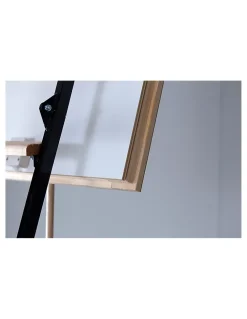 Woodup Escalier Escamotable Faible Encombrement Isolé 46 Mm Caisson 90 X 60 Cm- Escalier Mezzanine