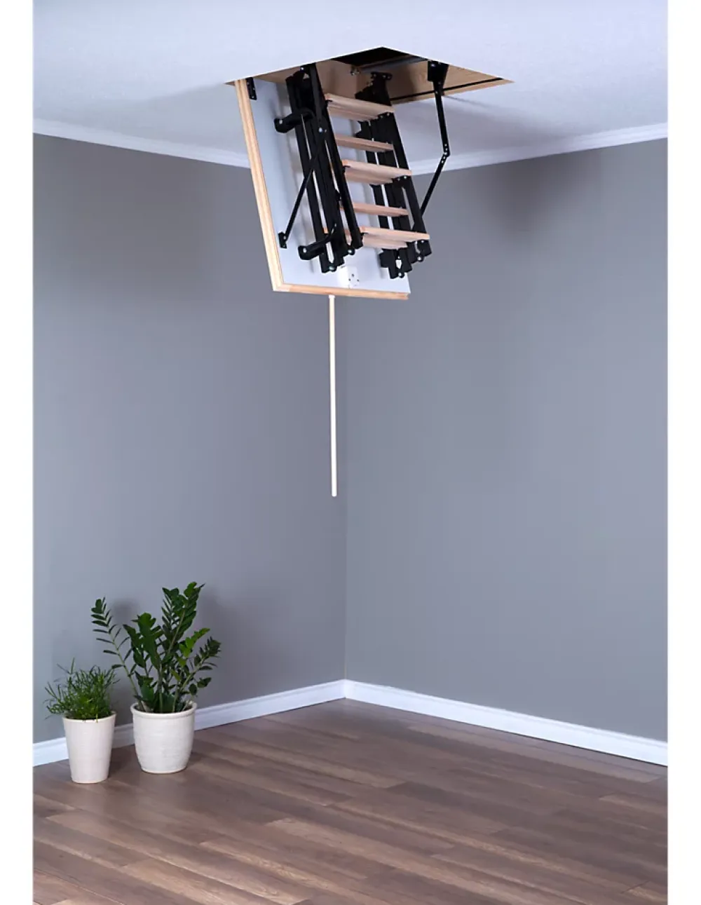 Woodup Escalier Mezzanine<Escalier Escamotable Faible Encombrement Isolé 46 Mm Caisson 80 X 60 Cm