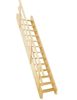 Woodup Escalier Droit<Escalier Gain De Place Aulac Kit Recoupable70 Avec Rampe H Sol Sol 280 Cm