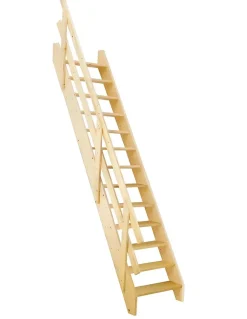 Woodup Escalier Droit<Escalier Gain De Place Basseyre 287 Cm Kit Recoupable65 Avec Rampe H Sol Sol 287 Cm