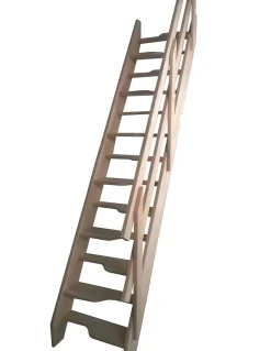 Woodup Escalier Escamotable<Escalier Gain De Place Nugere 280 Cm Kit Recoupable Hêtre LC H Sol Sol 280 Cm