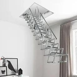 Matisere Escalier Grenier Electrique - Trappe 70x100cm - Hauteur 2.46 à 2.75m - ACI-THE275G/100X70- Escalier Escamotable