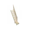 Woodup Escalier quart tournant bas en sapin Kit gain de place- Escalier Quart Tournant