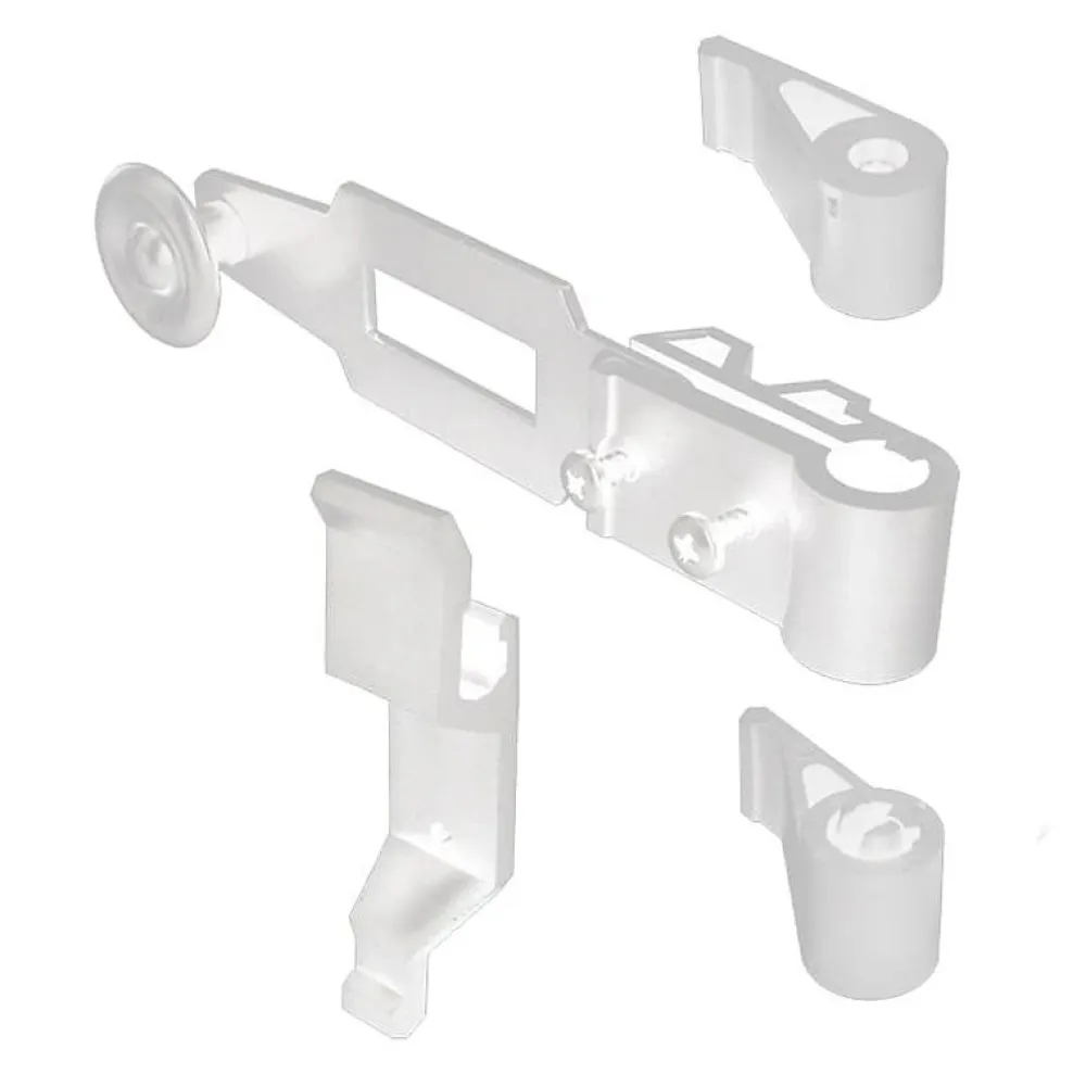 Tirard Volet Battant<Espagnolette, Kit complet, Blanc, Composite, pour Volet Battant, Ferrure de Volet