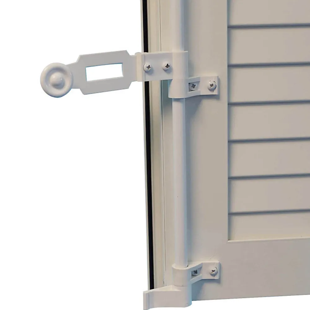 Tirard Volet Battant<Espagnolette, Kit complet, Blanc, Composite, pour Volet Battant, Ferrure de Volet