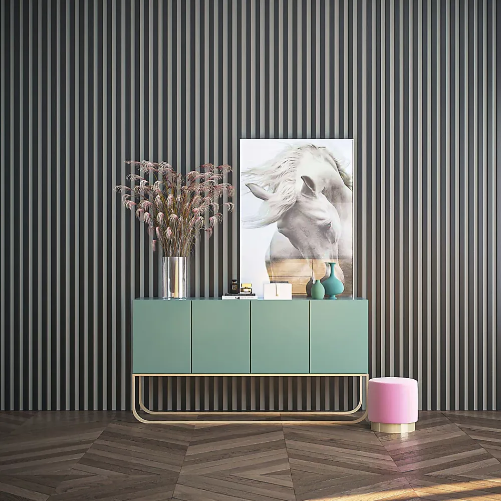 Tasseau Bois|Tasseau Décoratif<Extrémité adhésive vinyle noir pour lamelle 3 x 4 cm