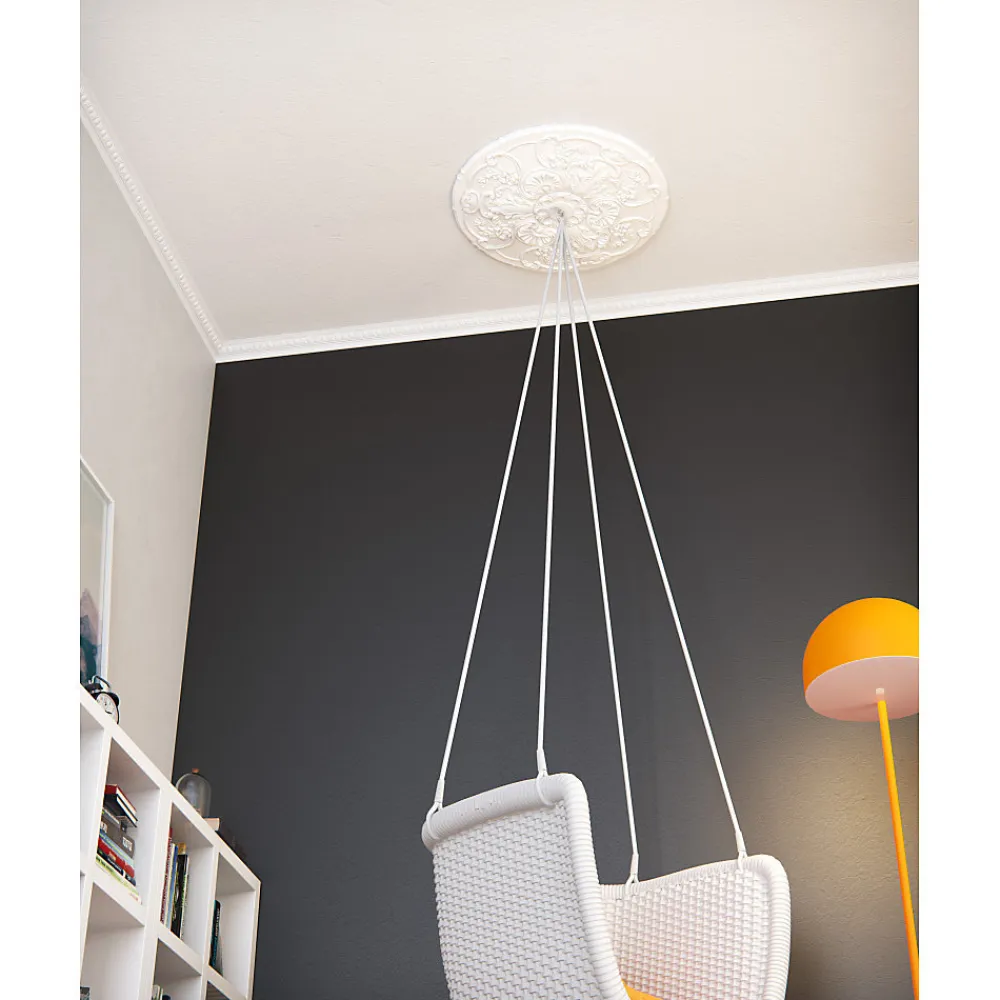 Decoflair Moulure Et Rosace De Plafond<F3 Moulure de plafond Polyuréthane 55 x 55 x 2000 - 1 pièce