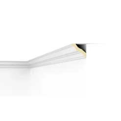 Decoflair F15 Moulure de plafond Polyuréthane 90 x 100 x 2000 - 1 pièce- Moulure Et Rosace De Plafond