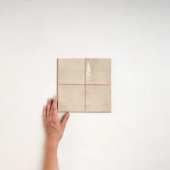 Les Carreaux De Jean  Faïence Pour Cuisine|Faïence Pour Salle De Bains<Faïence Effet Zellige Beige CHAOUEN 10x10 Cream - Les Carreaux de Jean